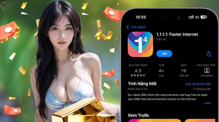 Hình ảnh quảng cáo của j888 hiển thị nền tảng và các lợi ích